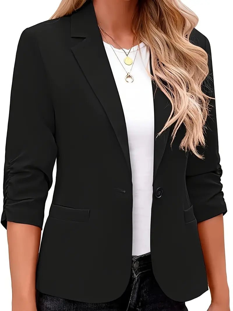 Carola - Lässiger 3/4 - Ärmel Reverskragen Blazer - Livezo