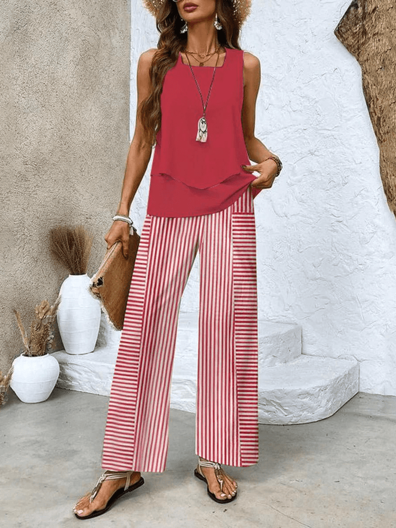Caroline - Stilvolles Zweiteiler - Set - Livezo
