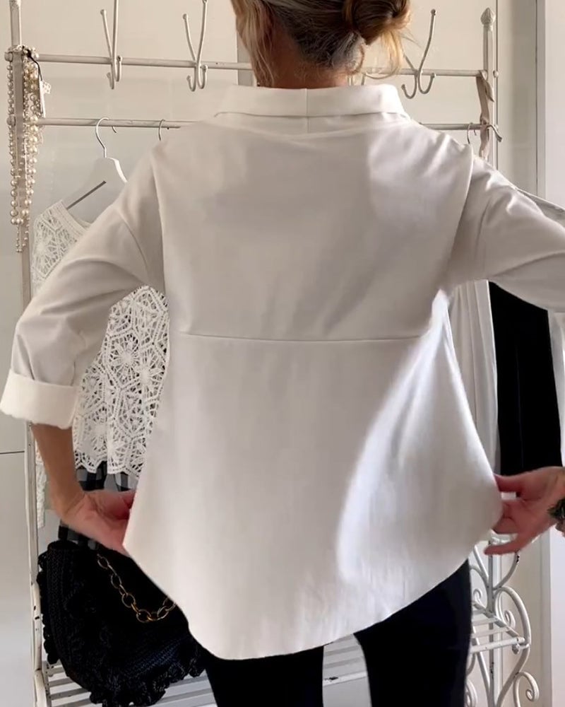 Casual Lapel Top - Dein neues Lieblings - Lapel - Top! - Livezo