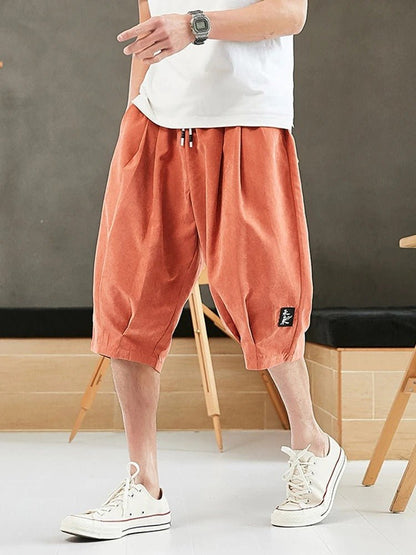 Casual Wide Leg Corduroy Shorts - Harren Cole