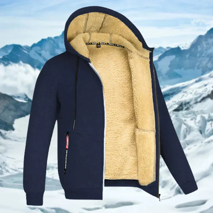 Gerben - Herren Winterjacke mit Kapuze und Fleece