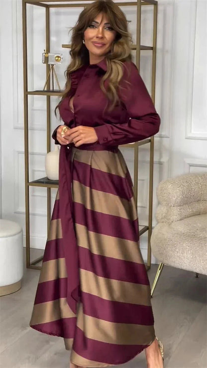 Elegantes Abendkleid mit langen Ärmeln für Damen