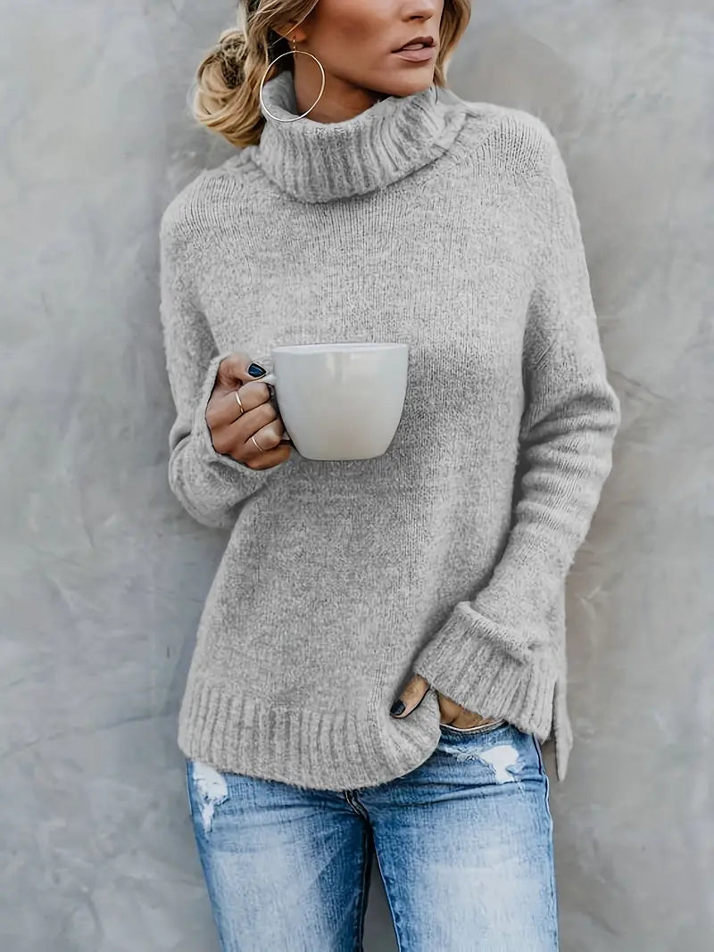 Cleo - Pullover mit Rollkragenpullover