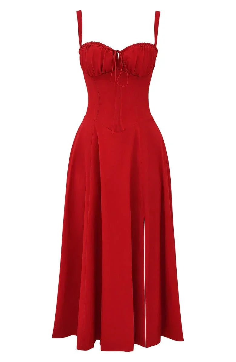 Celina Midikleid mit transparenten Netzärmeln - Livezo