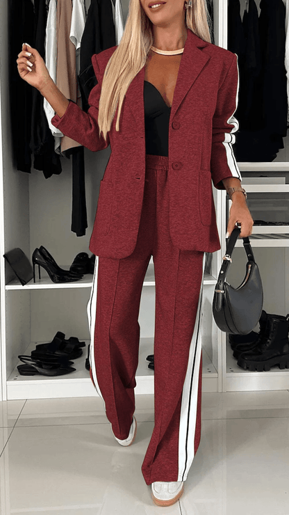 Chic maßgeschneiderter Blazer - und Hosenanzug für mühelosen Stil - Livezo