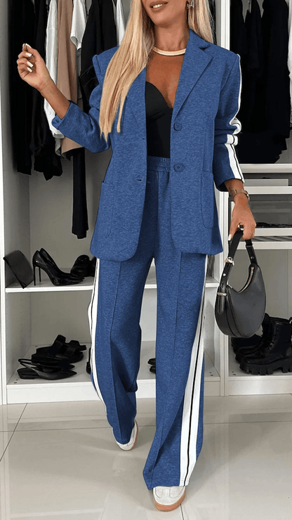 Chic maßgeschneiderter Blazer - und Hosenanzug für mühelosen Stil - Livezo