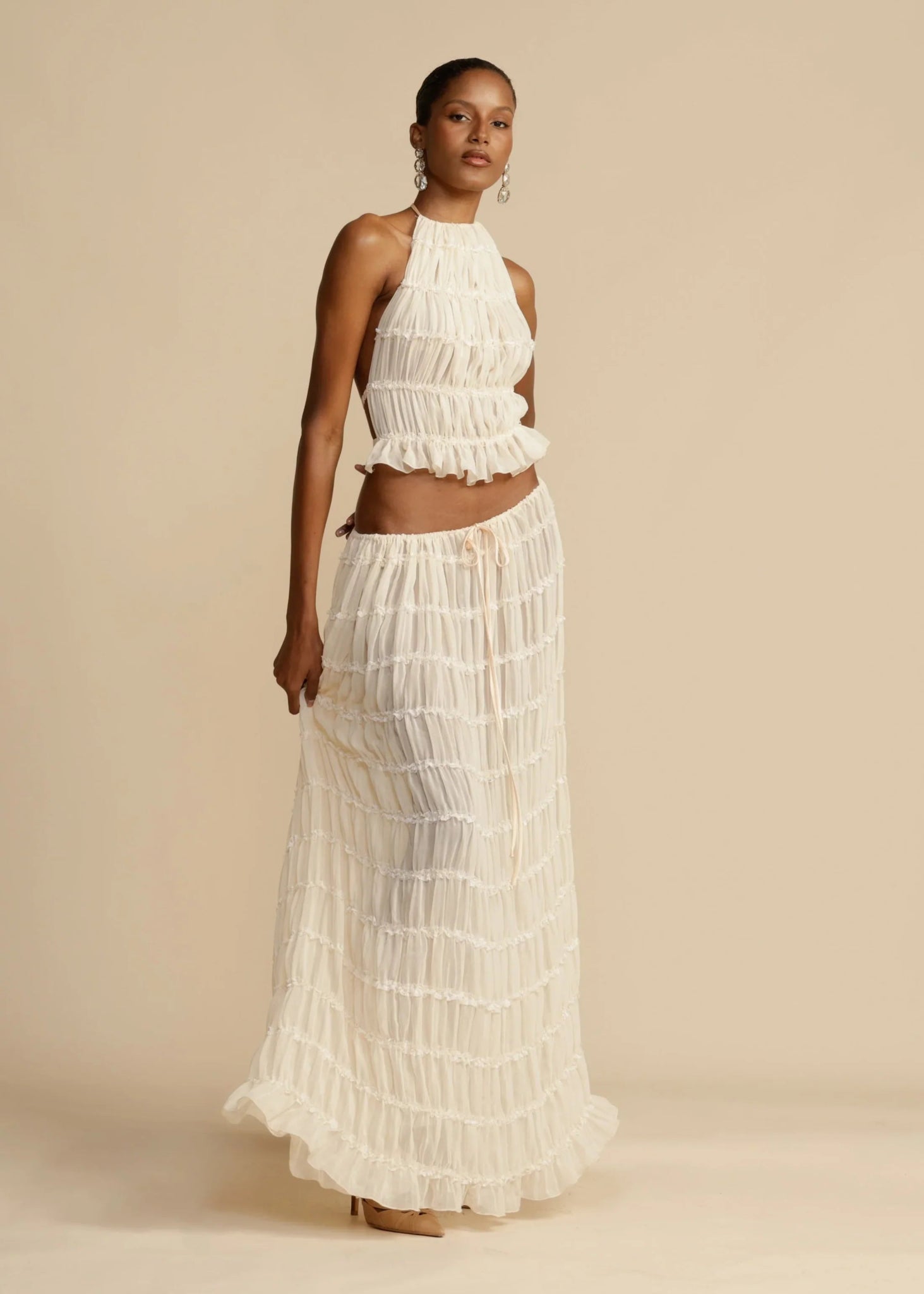 Chic Pleated Two - Piece Set | Mühelose Eleganz & Komfort - Livezo