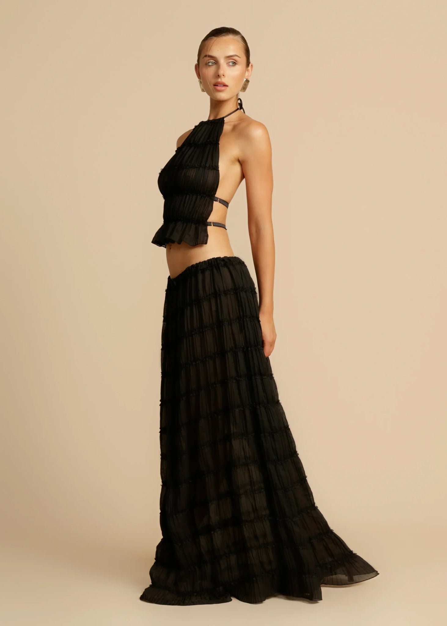 Chic Pleated Two - Piece Set | Mühelose Eleganz & Komfort - Livezo