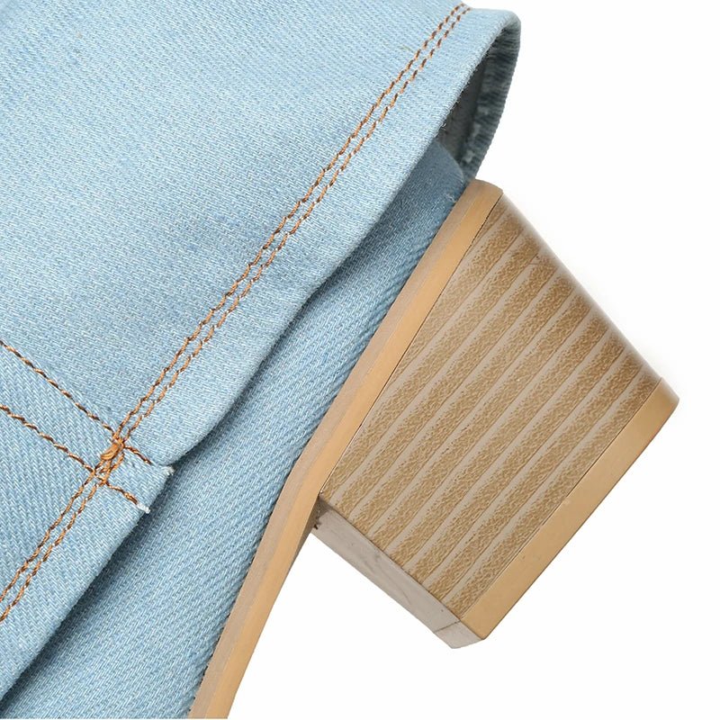 Claire | Denim Knee Boots - Mutig, stilvoll und mühelos schick! ✨👢 - Livezo