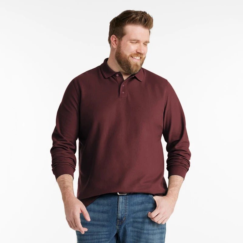Classic Long - Sleeve Polo Shirt for Men - Harren Cole