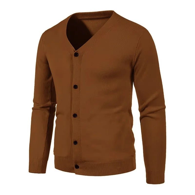 Classic Men's Wool Blend Cardigan Sweater - Harren Cole