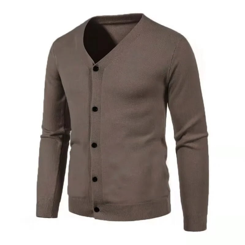 Classic Men's Wool Blend Cardigan Sweater - Harren Cole