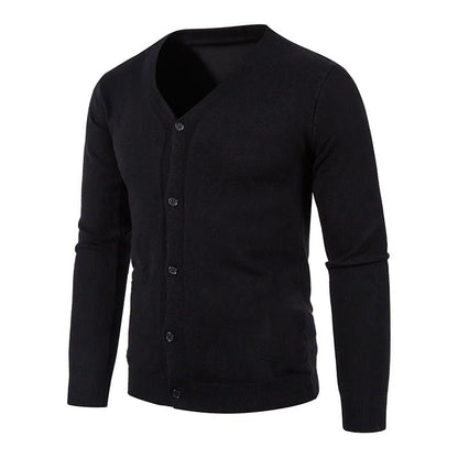Classic Men's Wool Blend Cardigan Sweater - Harren Cole