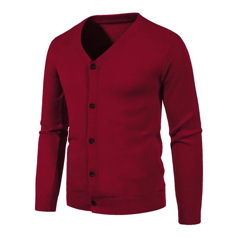 Classic Men's Wool Blend Cardigan Sweater - Harren Cole