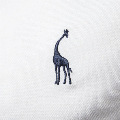 Classic Polo Shirt with Giraffe Embroidery for Men - Harren Cole