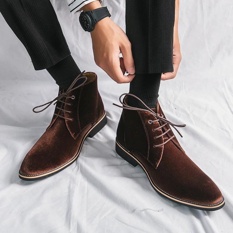 Classic Sterling Leather Lace - Up Boots for Men - Harren Cole