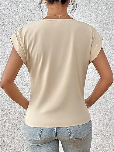 Cleo - Casual T-Shirt mit Sweetheart - Ausschnitt - Livezo