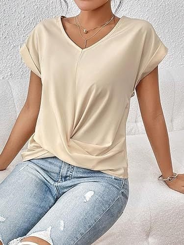 Cleo - Casual T-Shirt mit Sweetheart - Ausschnitt - Livezo