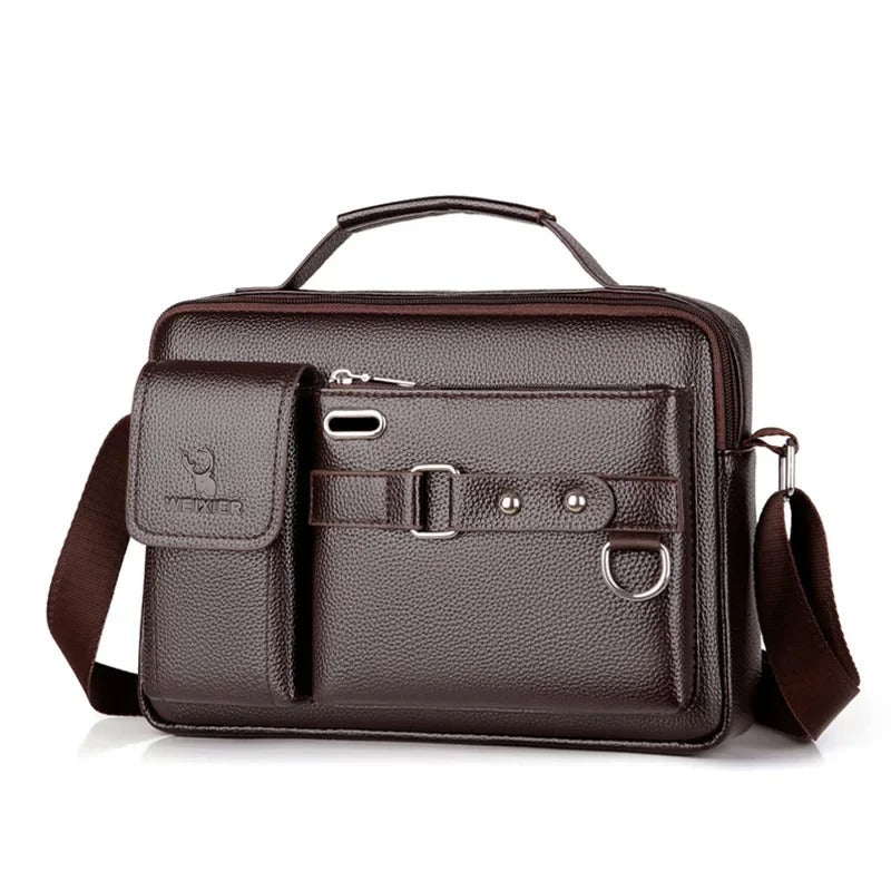 CommandTech Leather Briefcase - Harren Cole