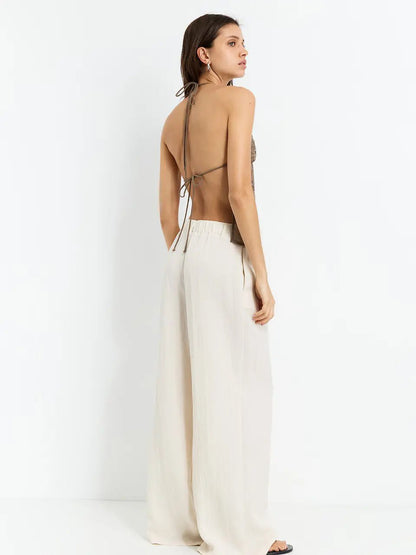 Damen Jackie Brown Neckholder - Top - Livezo