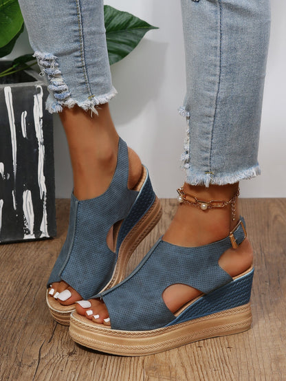 Damen Lässige Sandalen mit Blockabsatz - Livezo