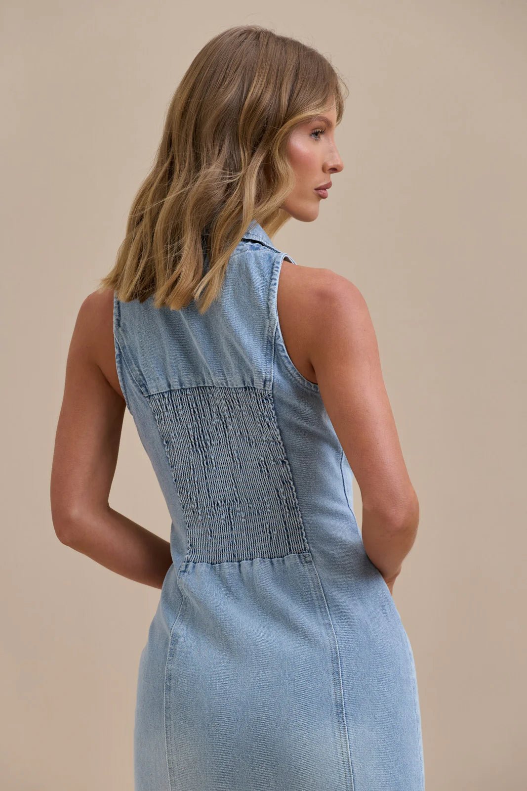 Damen Maxi Jeanskleid - Livezo