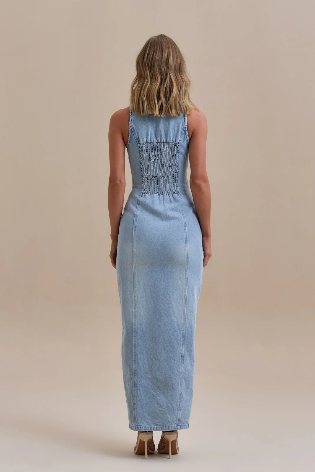Damen Maxi Jeanskleid - Livezo