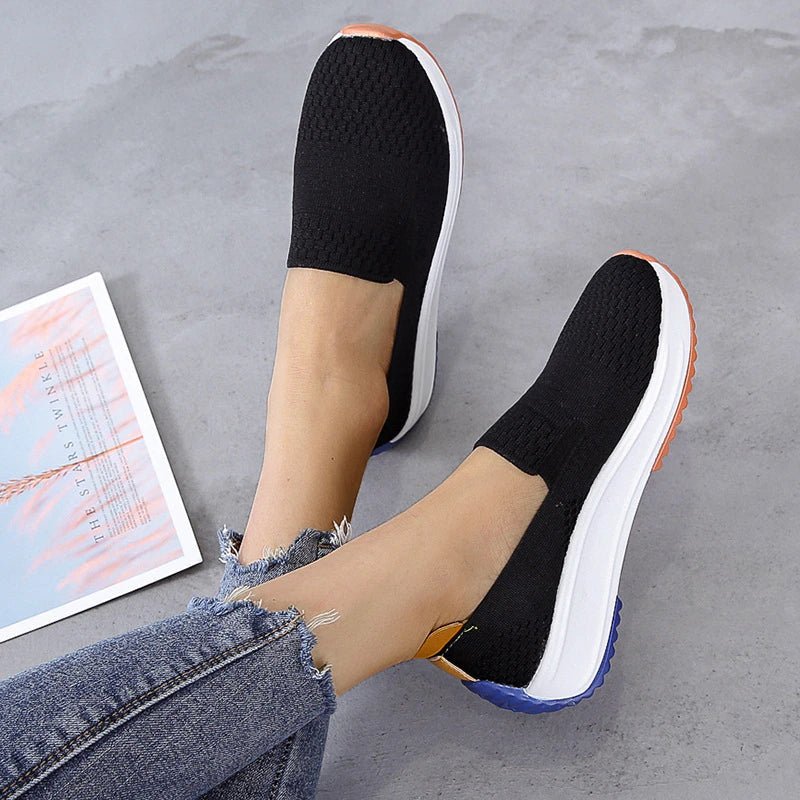 Damen Mesh Slip - On Casual Ballerinas - Livezo