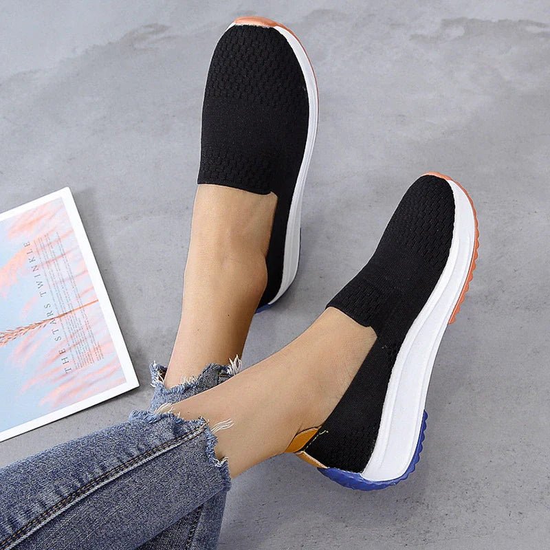 Damen Mesh Slip - On Casual Ballerinas - Livezo