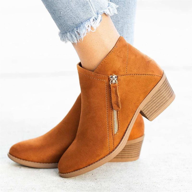 Damen Orthopädische Leder - Stiefeletten - Livezo