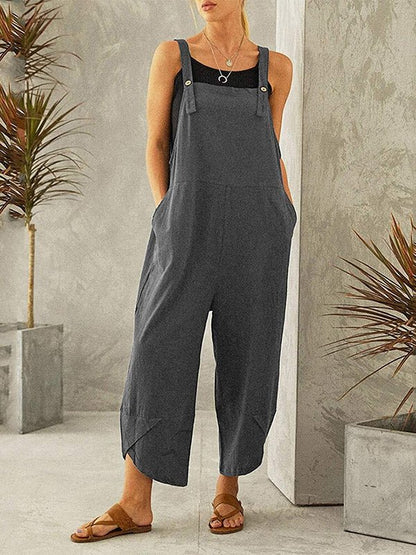 Damen - Overall mit Knopfleiste für den Alltag - Livezo