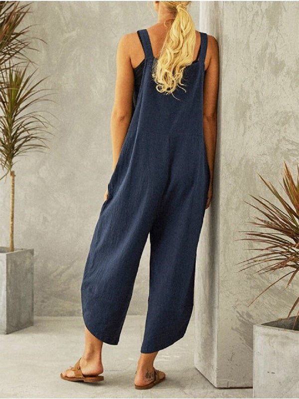 Damen - Overall mit Knopfleiste für den Alltag - Livezo