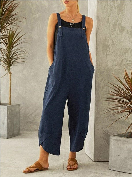 Damen - Overall mit Knopfleiste für den Alltag - Livezo