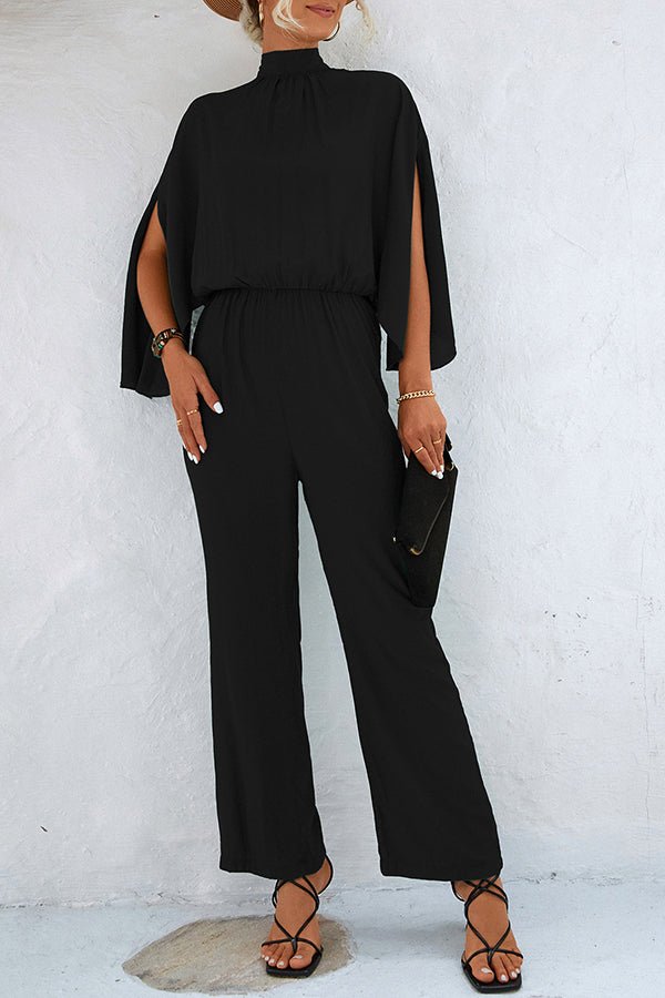 Damen Overall mit Schnürung, langen Ärmeln und einfarbigem Design - Livezo
