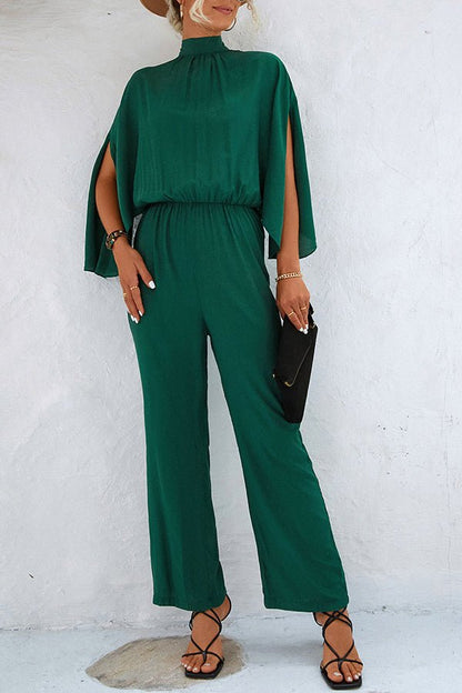 Damen Overall mit Schnürung, langen Ärmeln und einfarbigem Design - Livezo