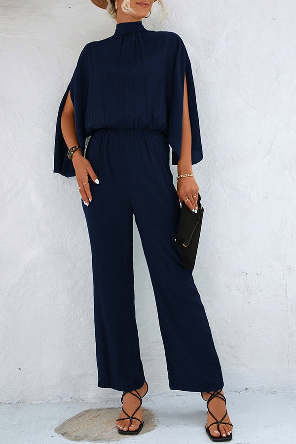 Damen Overall mit Schnürung, langen Ärmeln und einfarbigem Design - Livezo