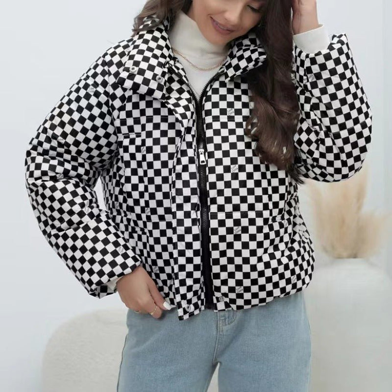 Damen Steppwindjacke mit hohem Kragen - Livezo