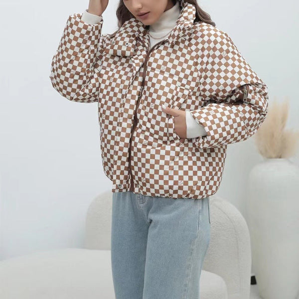 Damen Steppwindjacke mit hohem Kragen - Livezo