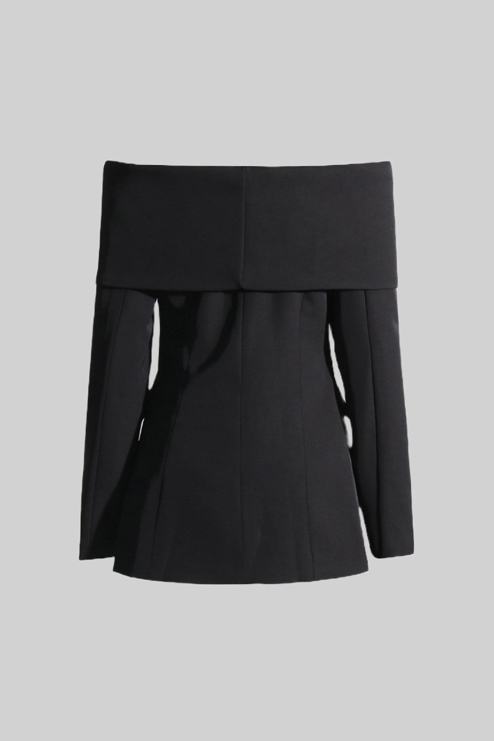 Damen Zweiteiler mit schulterfreiem Blazer, langen Ärmeln und langer Hose - Livezo