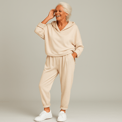 Damen Zweiteiliges Oversize - Sweatshirt - Set - Livezo