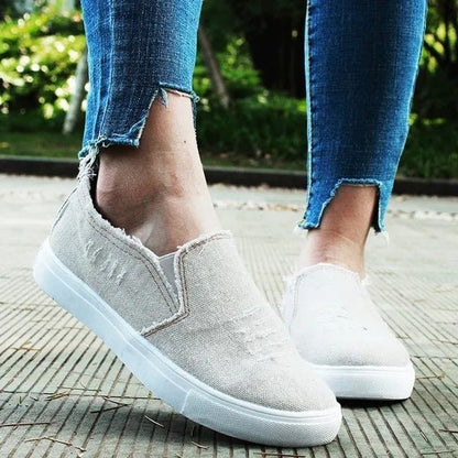 Denim Slip - on Sneakers - Denim - Tage, bequemer Style! - Livezo
