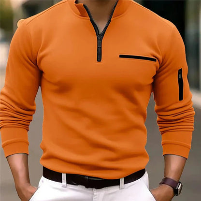 Dieter - Poloshirt mit viertel Reißverschluss - Livezo