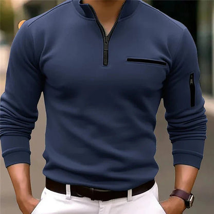 Dieter - Poloshirt mit viertel Reißverschluss - Livezo