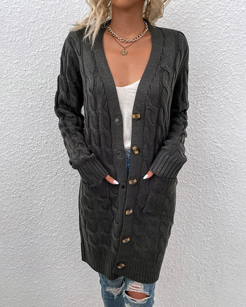Dorothea - Langärmelige Strickjacke - Bequeme Damenjacke - Livezo