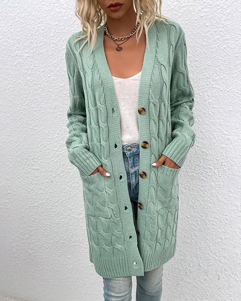 Dorothea - Langärmelige Strickjacke - Bequeme Damenjacke - Livezo
