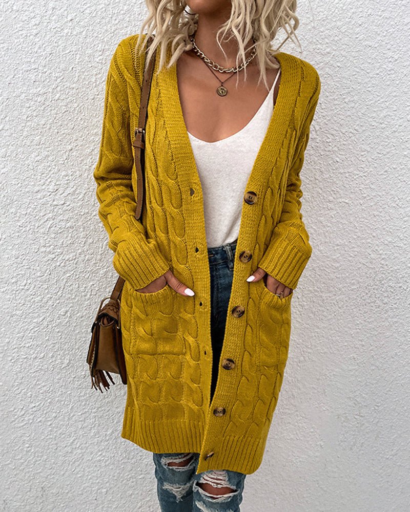 Dorothea - Langärmelige Strickjacke - Bequeme Damenjacke - Livezo