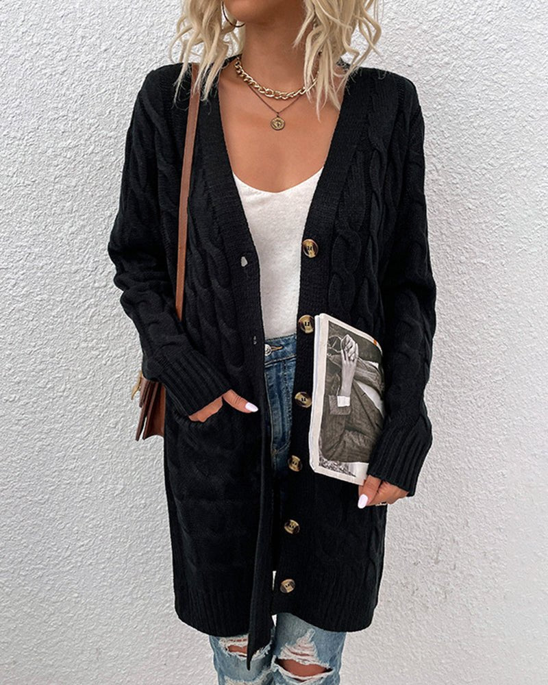 Dorothea - Langärmelige Strickjacke - Bequeme Damenjacke - Livezo