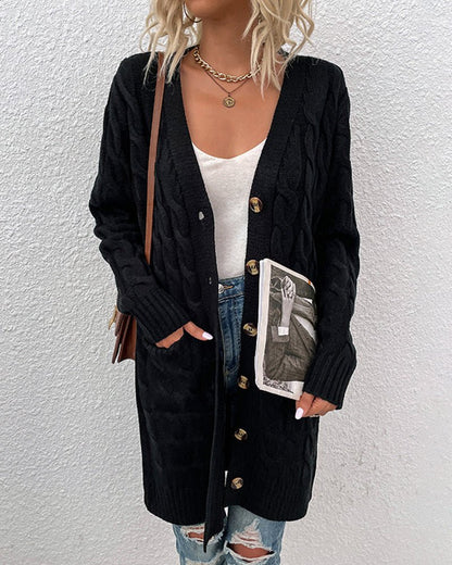 Dorothea - Langärmelige Strickjacke - Bequeme Damenjacke - Livezo