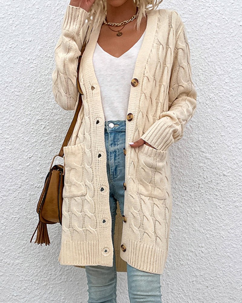 Dorothea - Langärmelige Strickjacke - Bequeme Damenjacke - Livezo