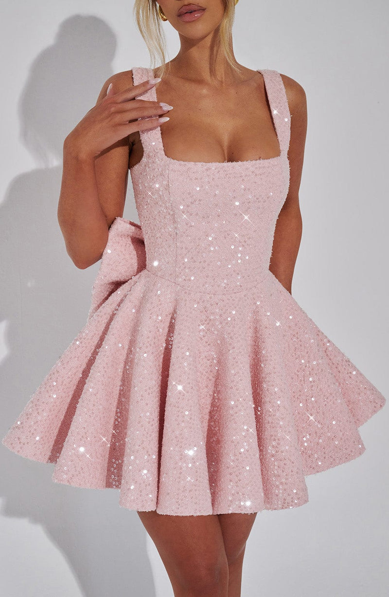 Seraphina - Blush Mini-Kleid